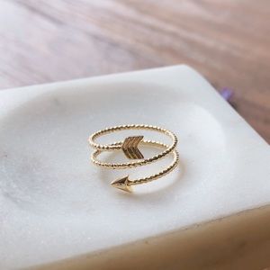 ♐️ Arrow wrap ring